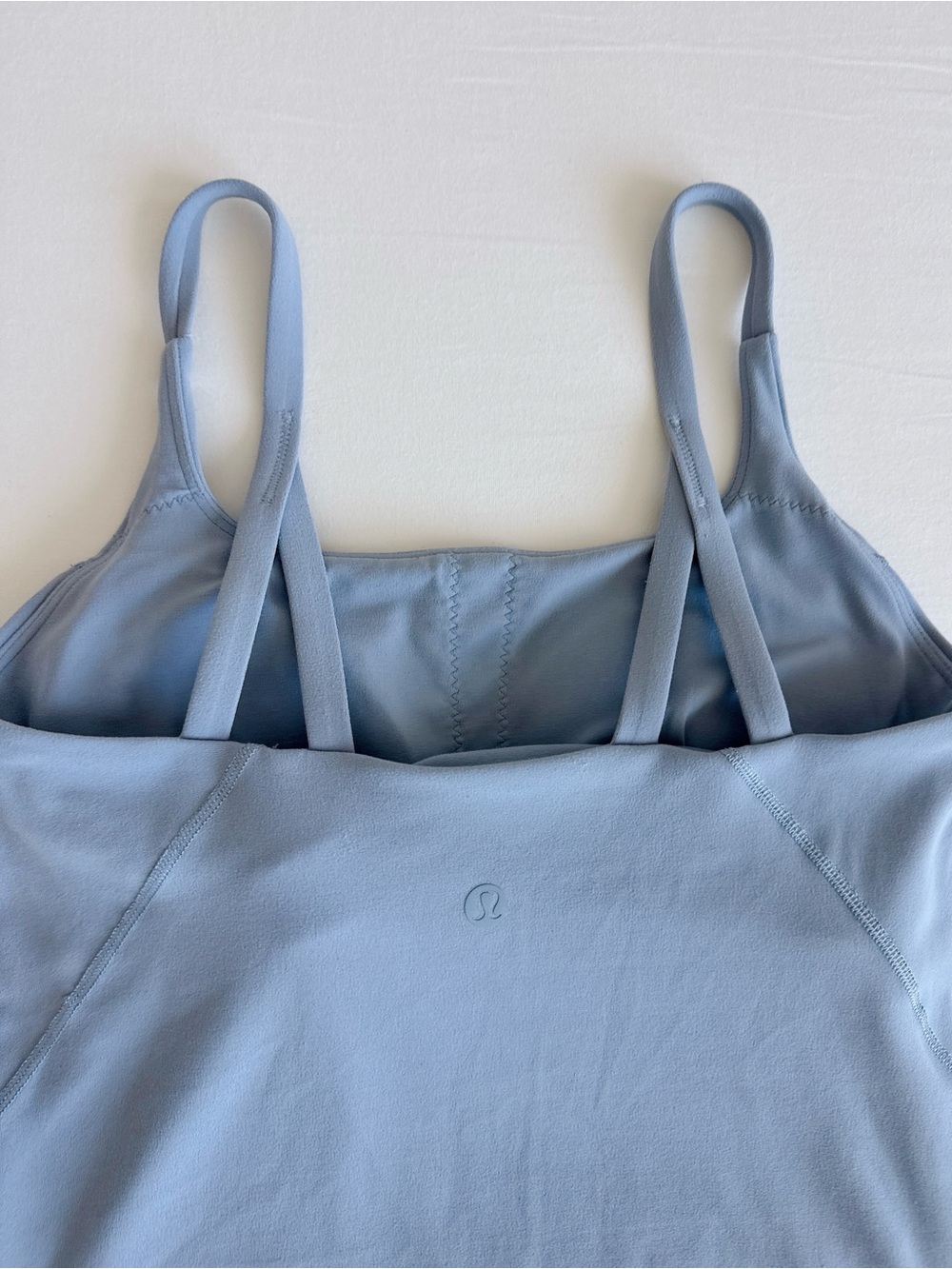 lululemon Strappy Nulu Shelf Tank Chambray Size 2